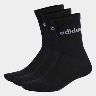 Sportswear Linear Crew Cushioned Socken, 3 Paar Schwarz