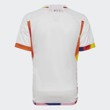 Camiseta segunda equipación Bélgica 22 Blanco Niño Fútbol