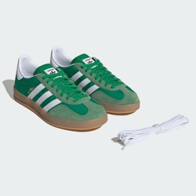 Adidas green suede gazelle online
