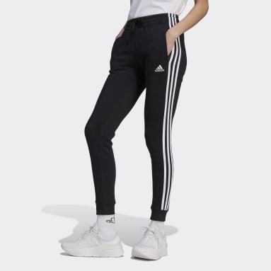 Women Sportswear Black Essentials 3-Stripes Fleece Pants
