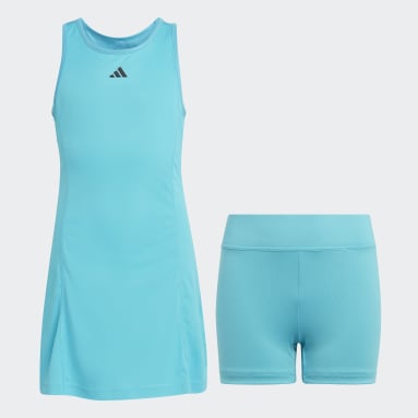 Girls Tennis Turquoise Club Tennis Dress