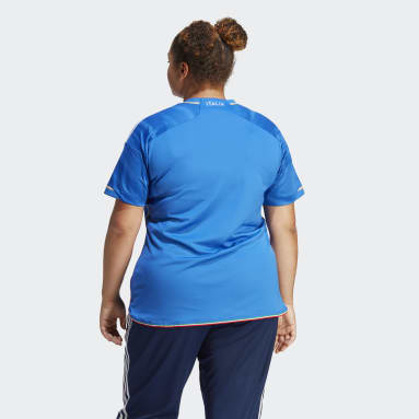 Frauen Fußball Italien Frauenteam 23 Heimtrikot – Große Größen Blau
