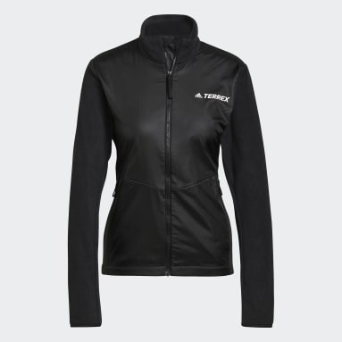Frauen TERREX Multi Primegreen Fleece Windjacke Schwarz