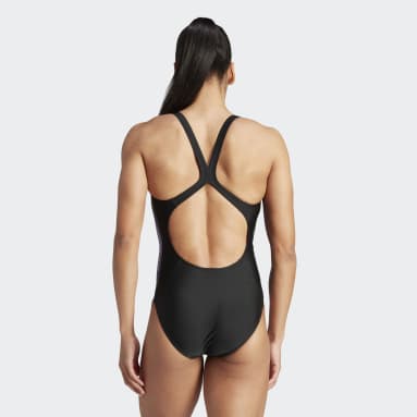 Fato de Banho 3-Stripes Preto Mulher Natação