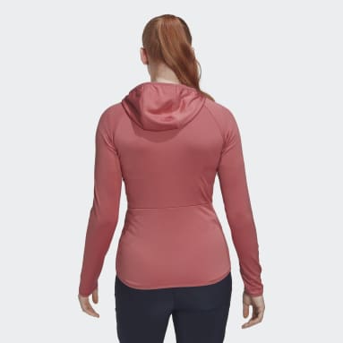 Kvinder TERREX Rød Terrex Tech Flooce Light Hooded vandrejakke