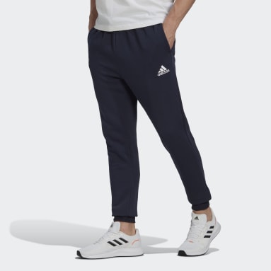Männer Sportswear Essentials Fleece Regular Tapered Hose Blau