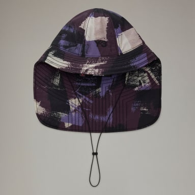 Lifestyle Purple Y-3 Quilted AOP Bucket Hat
