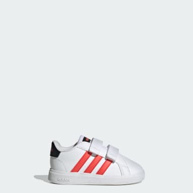 Kinder Sportswear Grand Court Lifestyle Hook and Loop Schuh Weiß