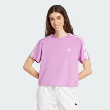 T-shirt Essentials 3-Stripes Single Jersey Crop
