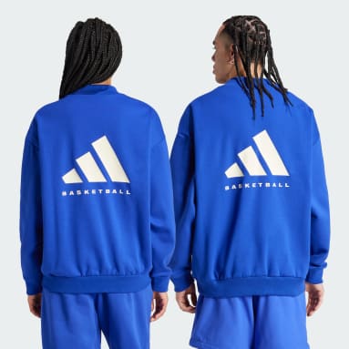 Μπάσκετ Μπλε adidas Basketball Crew Sweatshirt