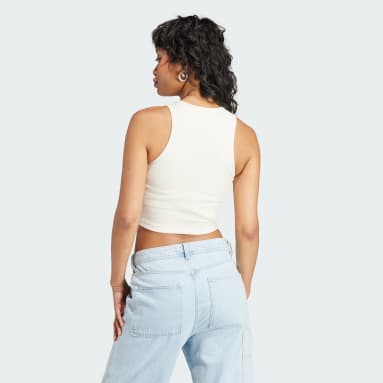 Essentials Rib tanktopp Beige