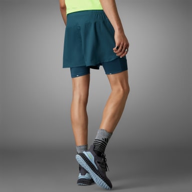 Short Designed for Running 2-in-1 Turchese Uomo Running