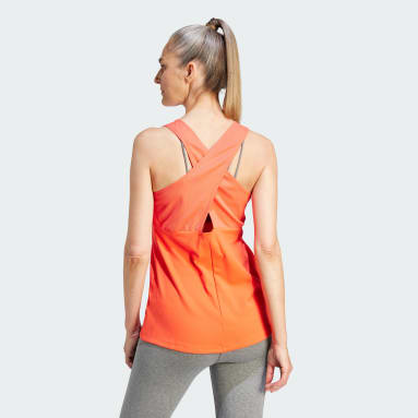 Playera sin mangas ST TK Rojo Mujer Yoga