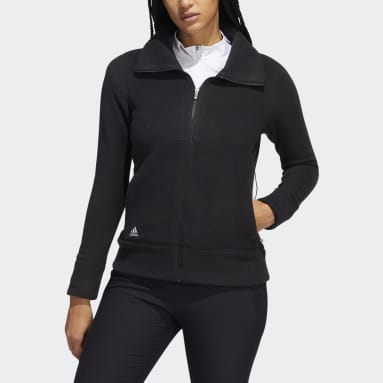Women Golf Black Polar Fleece Jacket