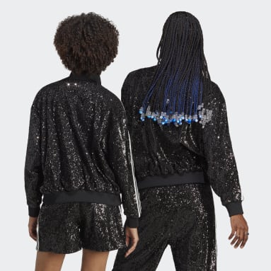 Lifestyle Black Blue Version Sequin Beckenbauer Track Jacket (Gender Neutral)