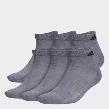 Men's Running Grey Athletic Cushioned Low Socks 6 Pairs