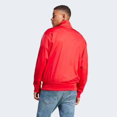 Men's Originals Red Adicolor Classics Firebird Track Jacket