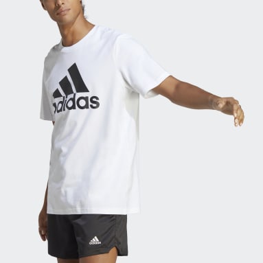 Men Sportswear White Essentials Single Jersey Big Logo T-Shirt