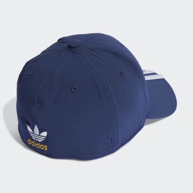 Boné Baseball Estonado Adicolor Classics Trefoil Azul Originals