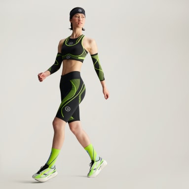 กางเกงปั่นจักรยานรัดรูปสำหรับวิ่ง adidas by Stella McCartney TruePace