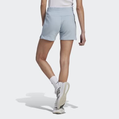 Women Sportswear Blue Essentials Linear French Terry Shorts