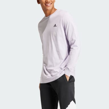 Men's Sportswear Purple Balance Long Sleeve Graphic Tee - Spirit of Nature