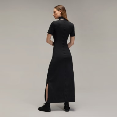 Y-3 피티드 넥 클로저 드레스
