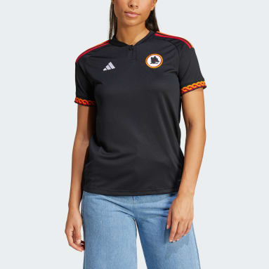 Women Football Black AS Roma 23/24 Third Jersey