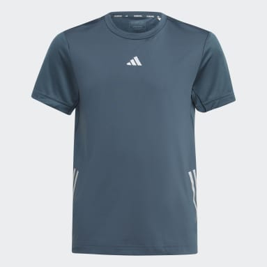 adidas T-shirt AEROREADY 3-Stripes Turquoise Enfants Running