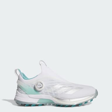 adidas ゴルフシューズ 女性用 ブラック/ホワイト/パープル adidas （レディース）アディダス コードカオス25 ボア（NKZ95