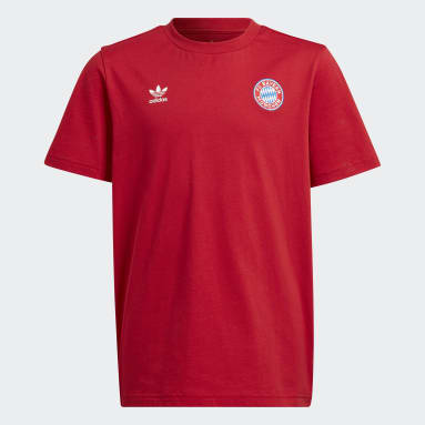 Děti Originals červená Tričko FC Bayern Essentials Trefoil