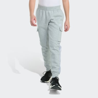 Elastic Waistband 3-Stripes Halftone Camo Cargo Joggers