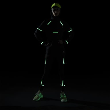 Haut à manches longues de running X-City Reflect At Night noir Femmes Course