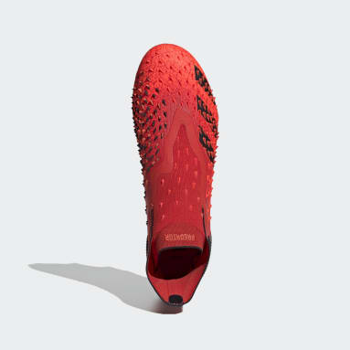 Guayos Predator Freak+ Terreno Blando Rojo Hombre Fútbol