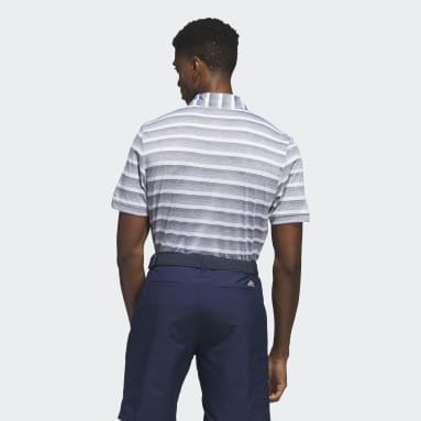 Polo Two-Color Striped Gris Hombre Golf