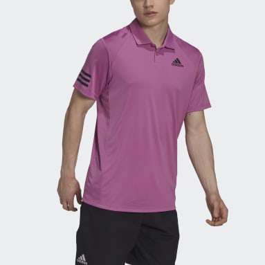 Men Tennis Purple Tennis Club 3-Stripes Polo Shirt