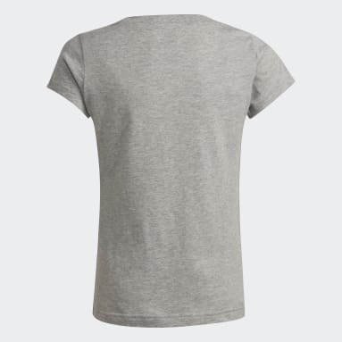 Playera adidas Essentials Gris Niña Sportswear