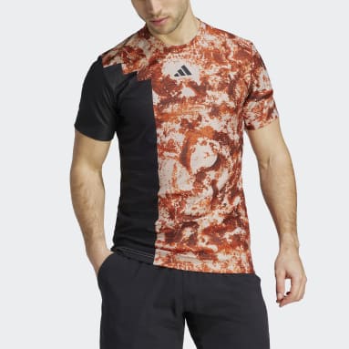T-Shirt ADIDAS Homme ROLAND GARROS Noir / Rouge PE 2023