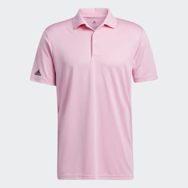 Men Golf Pink Performance Primegreen Polo Shirt