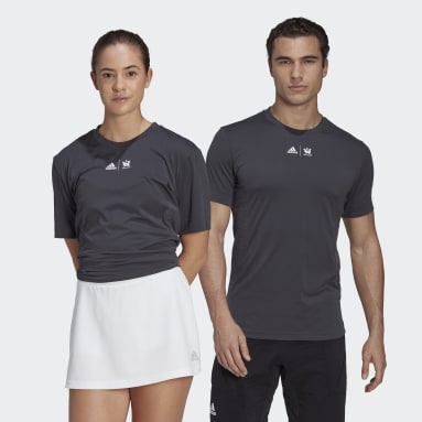 T-shirt de tennis graphique New York Gris Tennis