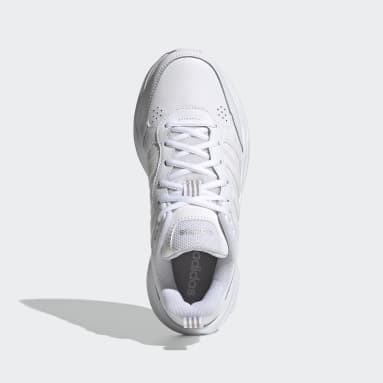 Women Sport Inspired White Strutter Shoes