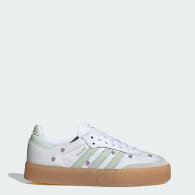 【adidas Originals】Samba OG sneakers adidas Originals Samba OG - Footwear White/Core Green/Grey