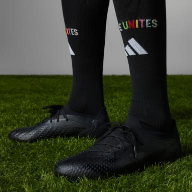 Botas de Futebol Predator Accuracy.1 Low – Piso Firme Preto Futebol