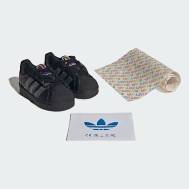 ZAPATILLAS SUPERSTAR LUCES LED CON PASADORES ELÁSTICOS Y TIRA AJUSTABLE