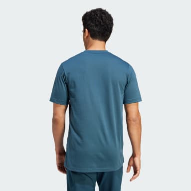 Camiseta de Entrenamiento Yoga Turquesa Hombre Training