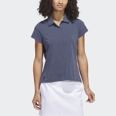 Polo chiné Go-To Bleu Femmes Golf