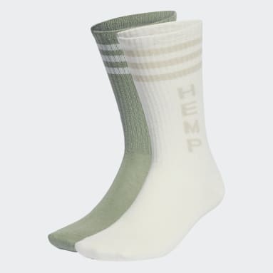 Originals Green Hemp Crew Socks 2 Pairs