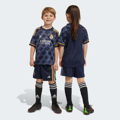 Mini kit Extérieur Real Madrid 23/24 Bleu Enfants Football