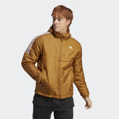 Heren Sportswear bruin Essentials Insulated Capuchonjack