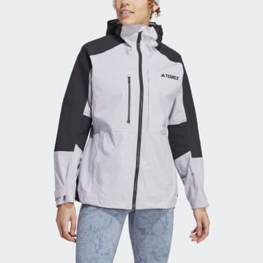 Casaca de Senderismo Terrex Xploric RAIN.RDY Púrpura Mujer TERREX
